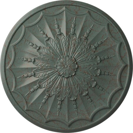 Ekena Millwork Artis Ceiling Medallion, Hand-Painted Cloud Burst Crackle, 27 1/8"OD x 2 5/8"P CM27ARCBC